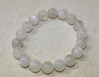 Regenbogen Mondstein - Kugel - 11-12mm - Armband Elastik - 1 St.