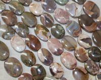 Amulettstein - Oval - 22-25x12-15mm - Kettenstrang