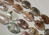 Amulettstein - Oval - 24-28mm - Kettenstrang