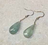 Jade - Freeform -  45-50mm - Ohrh�nger - Silber - 1 Paar