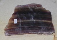 Fluorit - Scheibe anpoliert - 15x12cm - Einzelst�ck