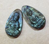 Kwan Yin Gravur - Labradorit - 45x30mm - 1 St�ck