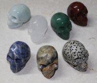 Edelstein Mix - Skull Sch�del Gravur Figur - 5cm - 1 St�ck