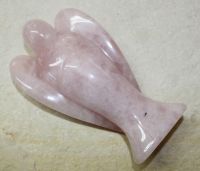 Rosaquarz - Engel Figur - 15cm - Einzelst�ck