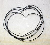 Lederkette - schwarz - 1,5mm - 40cm - Silber - 5 St�ck