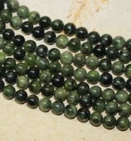 Diopsid - Kugel - 6mm - Kettenstrang