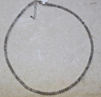 Labradorit - Rondelle - facettiert - 4mm - 45cm - Kette