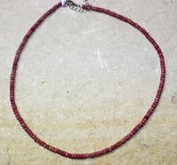Rodonit - Rondelle - facettiert - 4mm - 45cm - Kette