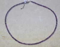 Amethyst - Rondelle - facettiert - 4mm - 45cm - Kette