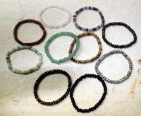 Edelstein Mix - Rondelle - 6mm - Armband Elastik - 10 St�ck