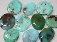 Chrysopras - Scheibensteine - 250 Gramm