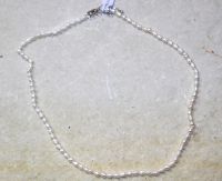 S�sswasserPerlen - Reiskorn - weiss - 4-4,5mm 45cm - Kette - 1 S