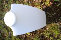 Deko B�ste Kunstleder wei� - 25 x 17 x 10 cm - 1 St�ck