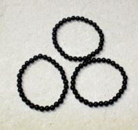 Onyx - Kugel - 6mm - Armband Elastik - 3 St�ck