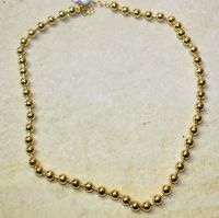 Kette - Kugel 6mm - Metall goldfarbig - 3 St�ck