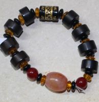Achat - 6-15mm - Fancy Armband Elastik - 1 St�ck