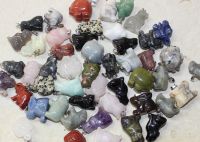 Edelstein Mix - Anh�nger - Tier Mix mit �se - 50 St�ck