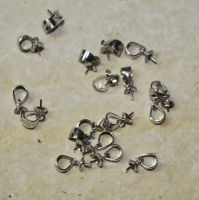Anh�nger �se mit Stift - 10mm - Sterling Silber - 20 St�ck