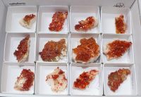 Vanadinit - Mineralien Stufen - 4-6cm - 12 St�ck - Karton