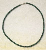 Smaragd - Rondelle - 3-4mm - 45cm - Edelstein Kette - 1 St�ck