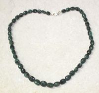 Smaragd - Oval - 6-8mm - 45cm - Edelstein Kette - 1 St�ck