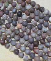 Botswana Achat - Kugel - matt - 8mm - Kettenstrang
