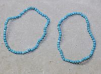 Magnesit gef. - Kugel - facettiert - 3mm - Armband Elastik - 2 S