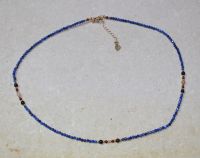 Lapis - Edelstein Mix - Kugel  fac. - 2-3,5mm - Kette - 1 St.