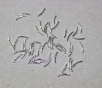 R�hrchen - 10mm - Sterling Silber - 50 St�ck