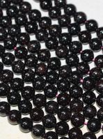 Granat - Kugel - 8mm - Kettenstrang