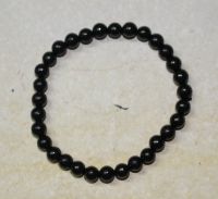 Shungit - Kugel - 6mm - Armband Elastik - 1 St�ck
