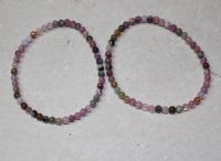 Turmalin multi - Kugel - 4mm - Armband Elastik - 2 St�ck