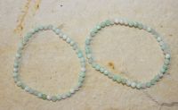 Chrysopras - Kugel - facettiert - 4mm - Armband Elastik - 2 St.