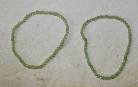 Peridot - Kugel - facettiert - 3mm - Armband Elastik - 2 St.