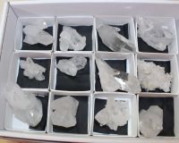 Bergkristall - Arkansas - Stufen - 4-7cm - Karton - 12 St�ck