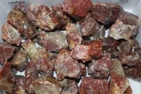 Calcit rot - Rohst�cke - Karton - 2 kg
