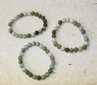 Jade Burma - Kugel - 8mm - Armband Elastik - 1 St�ck