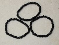 Onyx - Rondelle - 6mm - Armband Elastik - 3 St�ck