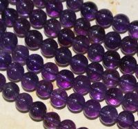 Amethyst - Kugel - 6mm - Kettenstrang
