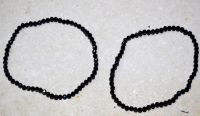 Blaufluss - Kugel - facettiert - 3mm - Armband Elastik - 2 St.