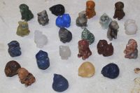 Tier Figur Mix Katze & Hund - Edelstein - 30-40mm - 20 St�ck