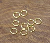 Ring - Silber - vergoldet - Geschlossen - 6mm - 50 St�ck