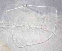 Kette aus Metall - versilbert - 1,2mm - 40 cm - 10 St�ck