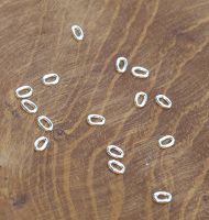 Ring - Silber -  -Biegering - Oval - 5 x 3,5 mm - 50 St�ck