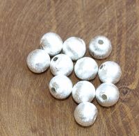 Kugel  -  4 mm - Sterling Silber - geb�rstet -