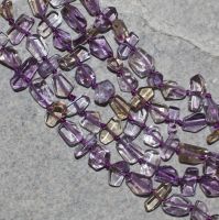 Ametrin - Freeform - facettiert - 4-6mm - Kettenstrang