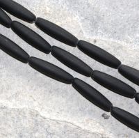 Onyx - Spindel -  matt - 20 x 5 mm - Kettenstrang