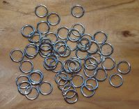 Ring 8mm - geschlossen - Metall rhodiniert - ca. 100 St�ck