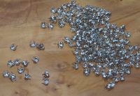 Quetschkapsel - gro� - Metall rhodiniert