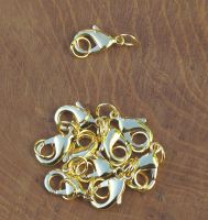 Karabiner Verschluss - 18mm - Metall rhodiniert golden